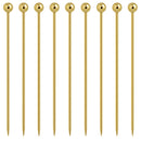 Gold Ball Garnish Picks - Pack of 10-1