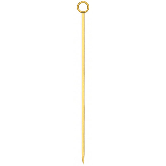Gold Ring Garnish Picks - Pack of 10