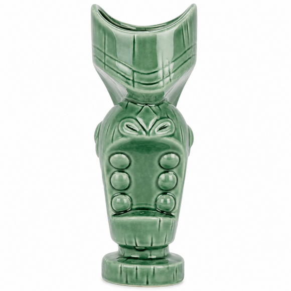 Large Mouth Green Tiki Mug - 650ml