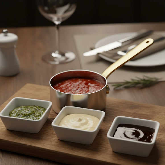 Mini Stainless Steel Serving Sauce Pan