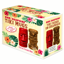 Red & Brown Tiki Mugs - Set of 2-3
