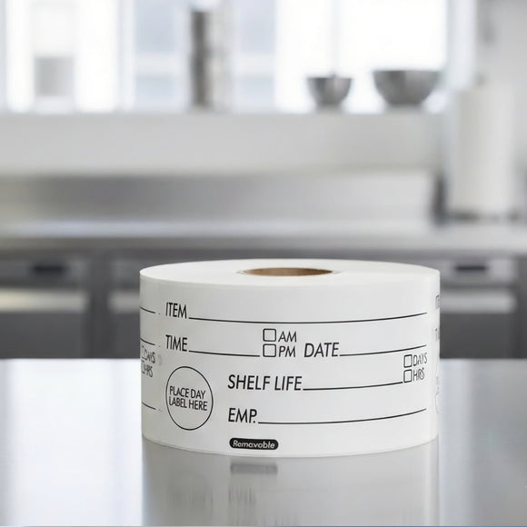 Shelf Life Data Labels - Roll of 500