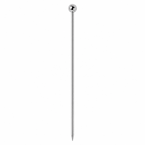Silver Ball Garnish Picks - Pack of 10