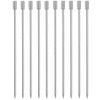 Silver Grooved Top Garnish Picks - Pack of 10