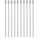 Silver Grooved Top Garnish Picks - Pack of 10-1