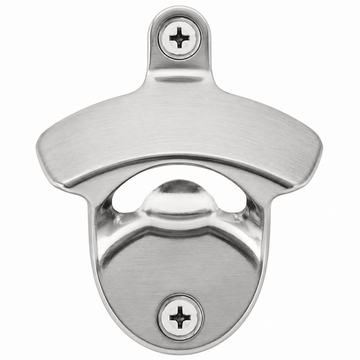 Silver Wall Mounted Bottle Opener