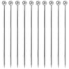 Silver Ball Garnish Picks - Pack of 10