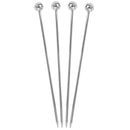 Silver Ball Garnish Picks - Pack of 10-5
