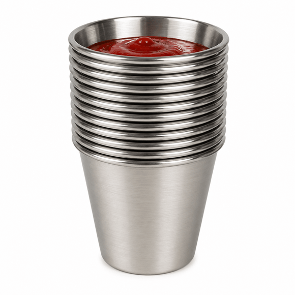 Stainless Steel Ramekins 2.5oz - Pack of 10
