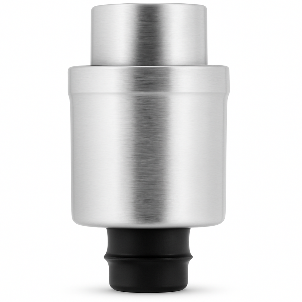 Vacuum Wine Stopper With Dial - Stainless Steel