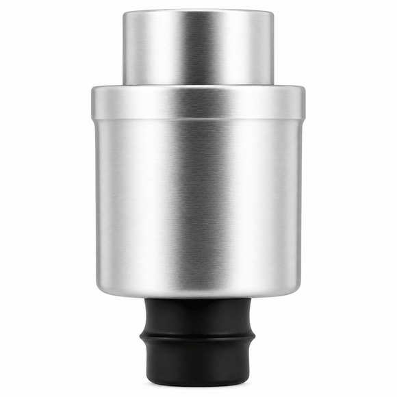 Vacuum Wine Stopper With Dial - Stainless Steel