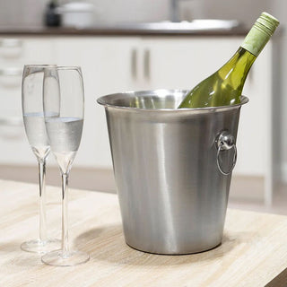 Wine Bucket With Ring Handles - Stainless Steel