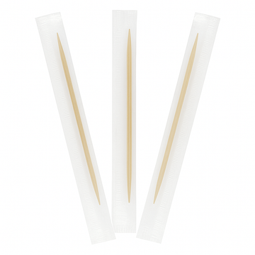Wooden Toothpicks Paper Wrapped - Pack of 1000 - 0