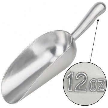Aluminium Ice Scoop 12oz - BarBits.co.uk