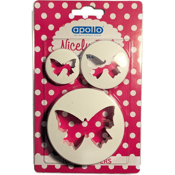 Apollo Butterfly Icing Cutters - Pack of 3 - BarBits.co.uk