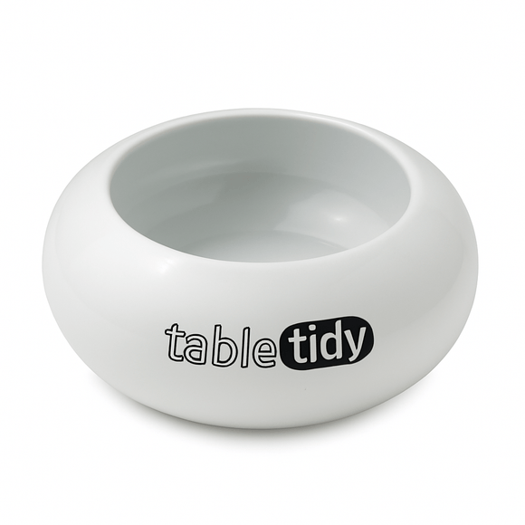 White Porcelain Table Tidy