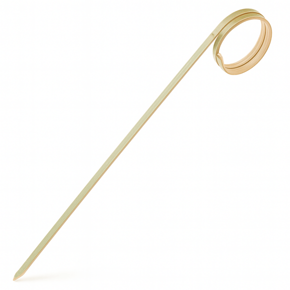 Bamboo Ring Picks 12cm - Pack of 100 - BarBits.co.uk