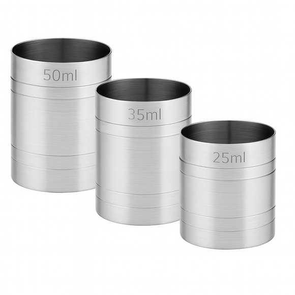 BarBits Thimble Bar Measures 3 Piece Set - BarBits.co.uk