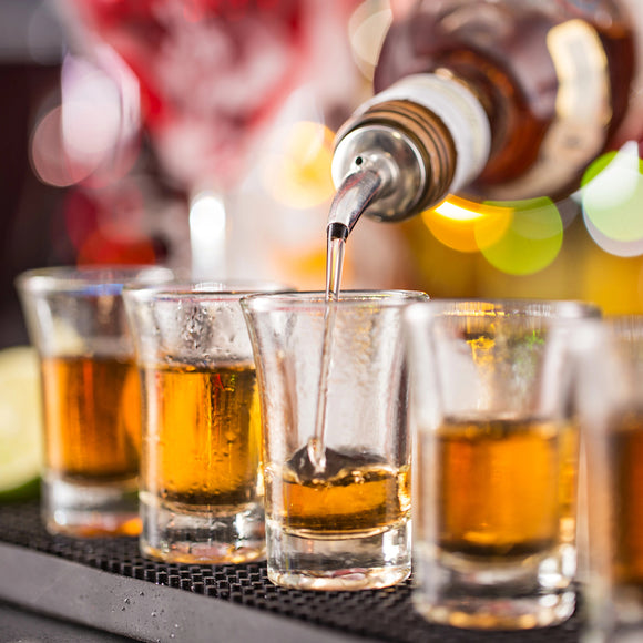 Freeflow Spirit Pourer & Cover - Copper Plated