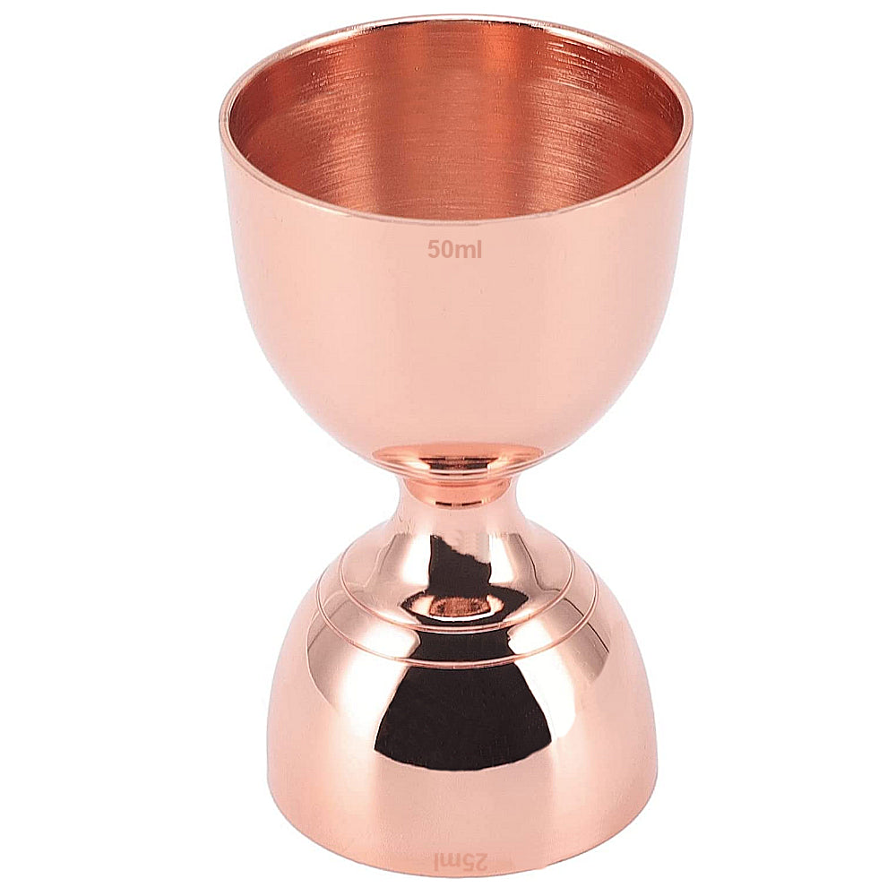 Bell Jigger Measure 25ml & 50ml - Copper Plated