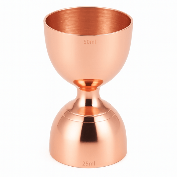 Bell Jigger Measure 25ml & 50ml - Copper Plated - BarBits.co.uk
