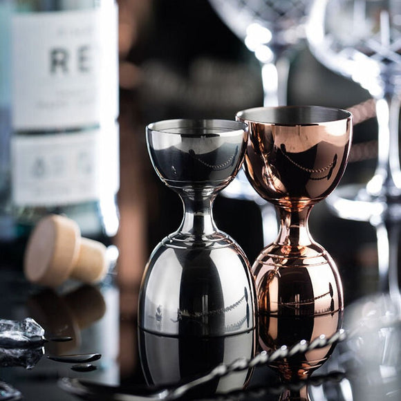 Bell Jigger Measure 25ml & 50ml - Copper Plated - BarBits.co.uk