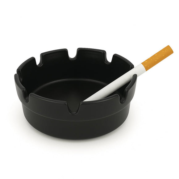 Black Melamine Ashtray 4" - Pack of 10 - BarBits.co.uk
