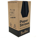 Black Paper Straws - Pack of 250 - BarBits.co.uk