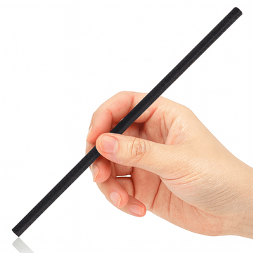 Black Paper Straws - Pack of 250 - BarBits.co.uk