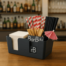 Black Plastic Bar Caddy - BarBits.co.uk