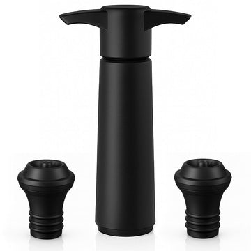 Black Vacuum Pump & Stopper Set - BarBits.co.uk