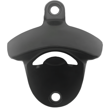 Black Wall Mounted Bottle Opener - BarBits.co.uk