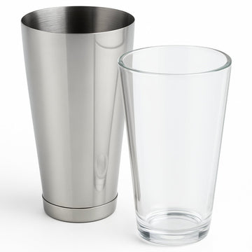 Boston Cocktail Shaker & Glass Set - Stainless Steel - BarBits.co.uk