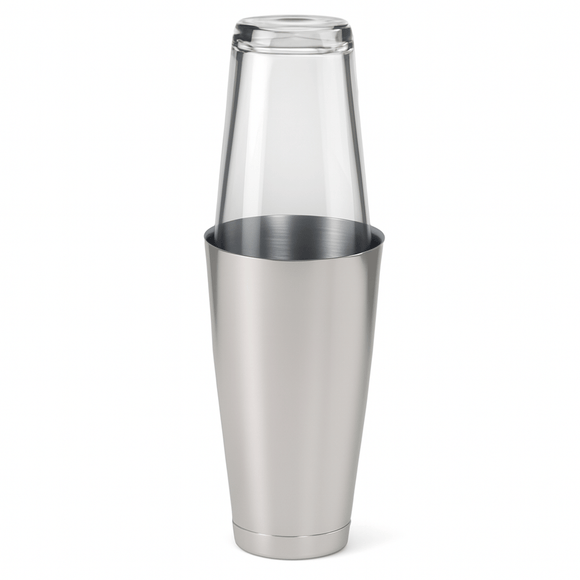 Boston Cocktail Shaker & Glass Set - Stainless Steel - BarBits.co.uk