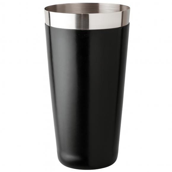 Boston Cocktail Shaker With Glass - Black Vinyl - BarBits.co.uk