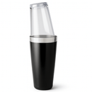Boston Cocktail Shaker With Glass - Black Vinyl - BarBits.co.uk