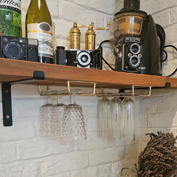 Brass Plated Glass Hanger - 10inch - BarBits.co.uk