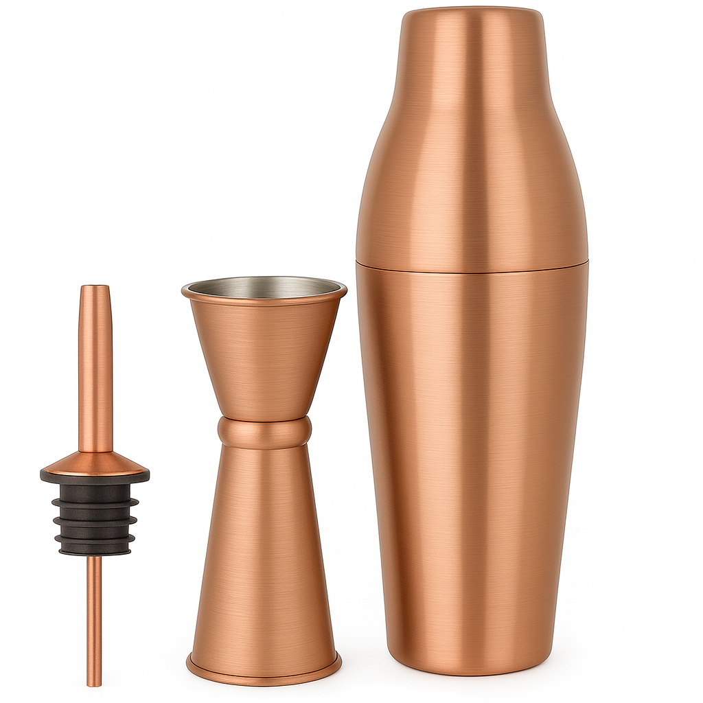 Copper Cocktail Making Set - 3 Piece