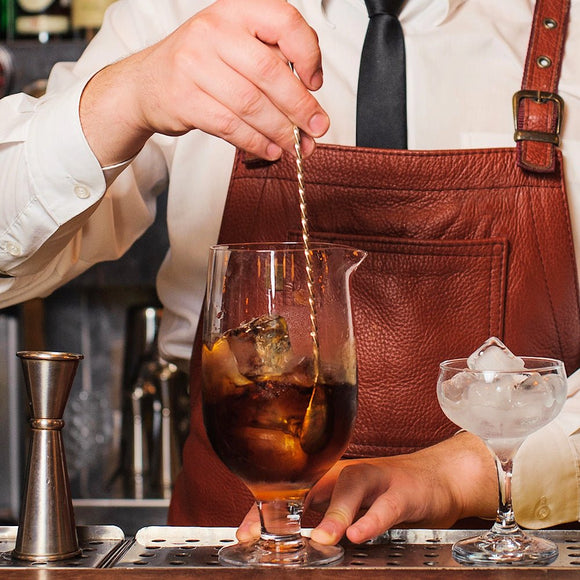 Classic Cocktail Spoon With Masher 27cm - Copper Plated - BarBits.co.uk