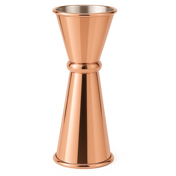 Classic Jigger Measure 25ml & 50ml - Copper Plated - BarBits.co.uk