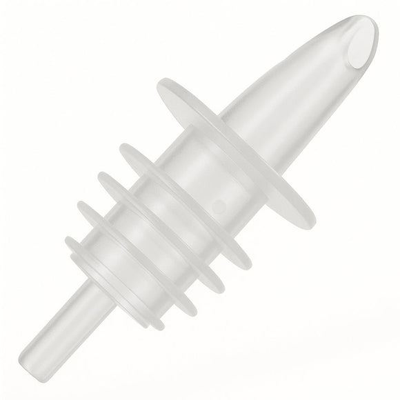 Clear Plastic Free Flow Pourers - Pack of 10 - BarBits.co.uk