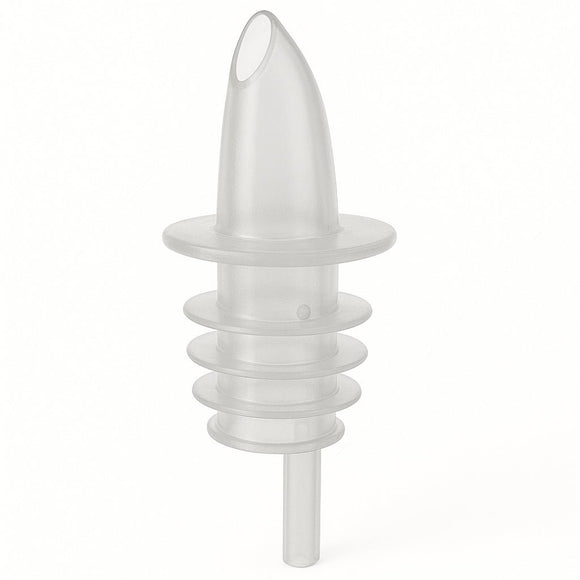 Clear Plastic Free Flow Pourers - Pack of 10 - BarBits.co.uk