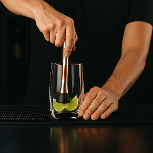 Cocktail Muddler 20.5cm - Copper Plated - BarBits.co.uk