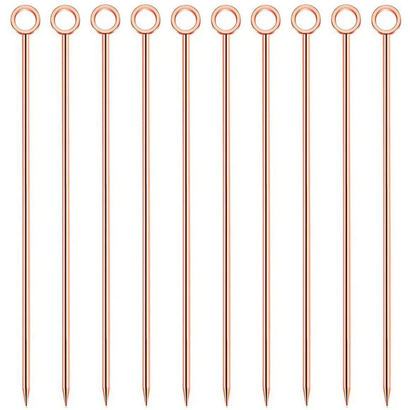 Copper Ring Garnish Picks - Pack of 10 - BarBits.co.uk