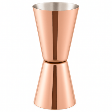 Double Sided Jigger - 25ml & 50ml - Copper - BarBits.co.uk