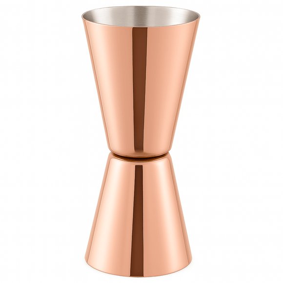 Double Sided Jigger - 25ml & 50ml - Copper - BarBits.co.uk
