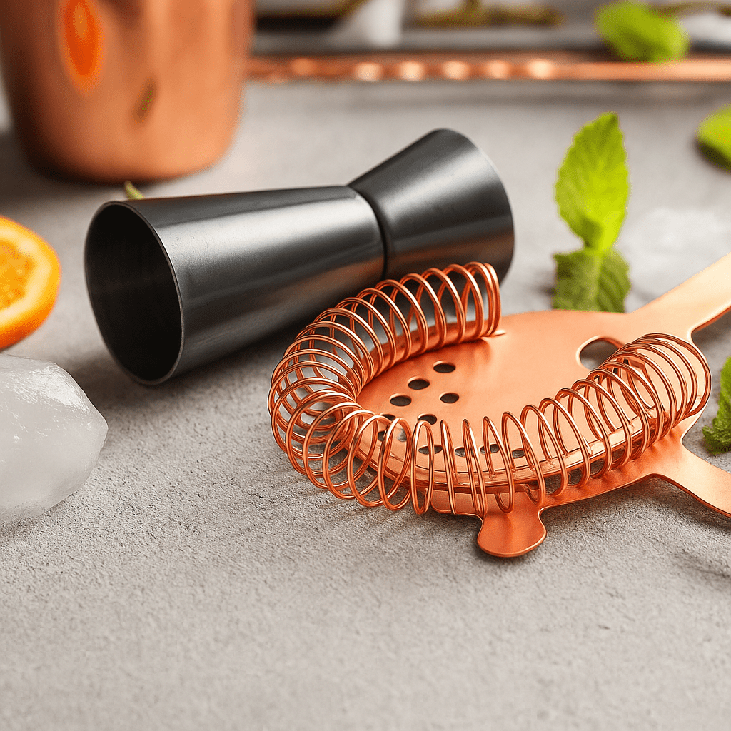 Double Sided Jigger - 25ml & 50ml - Gun Metal | BarBits.co.uk