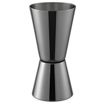 Double Sided Jigger - 25ml & 50ml - Gun Metal - BarBits.co.uk