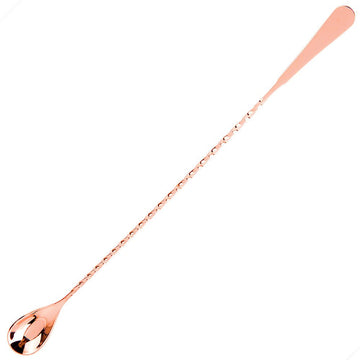 Flat End Bar Spoon 28cm - Copper - BarBits.co.uk