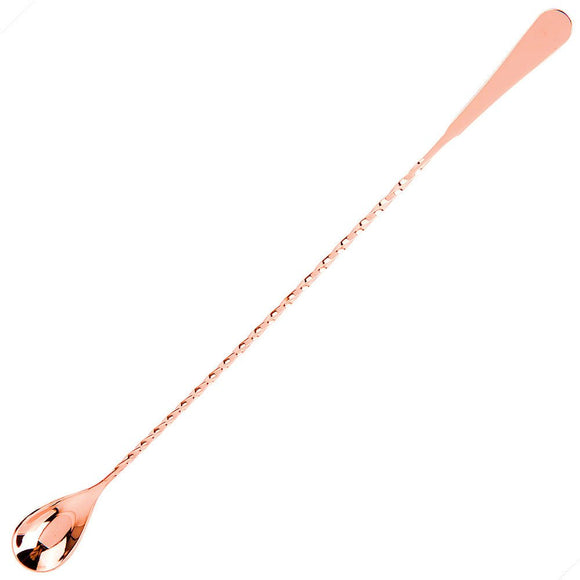 Flat End Bar Spoon 28cm - Copper - BarBits.co.uk